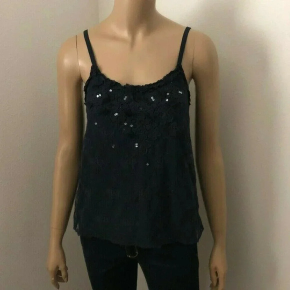 Abercrombie Lace Tank Top Size Small Blue - Picture 1 of 6